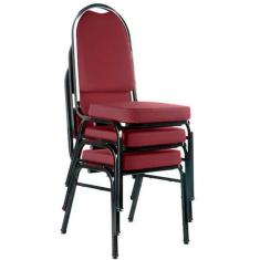 03 Cadeiras para Hotel e Auditório Linha Hotel Vermelho