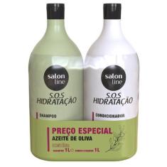 Shampoo E Condicionador Salon Line Ultra Cachos S.O.S 1L (Cada)