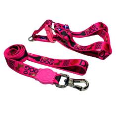 Coleira Peitoral Cães Super Premium Seda 25 Mm - Rosa Nº 5 - Nica pet