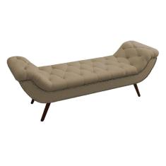 Recamier Divã Odessa P04 140 Cm Suede Bege Tca 941
