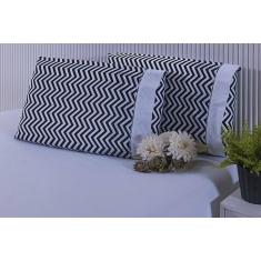 Jogo Lençol Solteiro 2 Peças 1,90X0,90X30Cm 180 Fios Chevron