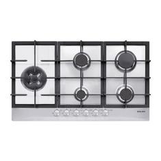 COOKTOP MATRIX GLEM SEMIPROFISSIONAL A GÁS 5 BOCAS INOX 86CM (GLMGT951HIX)