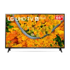 Smart TV LG 65" 4K UHD 65UP7550 WiFi Bluetooth HDR Inteligência Artificial ThinQ Smart Magic Google Alexa | Preto 66861