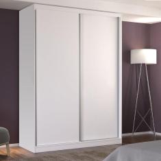 Guarda Roupa Solteiro 2 Portas de Correr Foscarini Branco