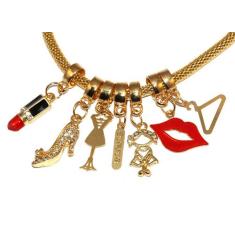 Pulseira Berloque Estilista Beleza Moda Modinha Folheado - Milena Folh