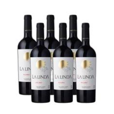 Vinho La Linda Malbec 750 Ml Kit Com 06 Unidades