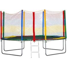 Cama Elástica Pula Pula 3,05 - Suporta 223 Kg Alta resistência - Rede com Zíper