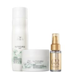 Kit Wella Professionals Nutricurls & Oil Reflection (3 Prod)