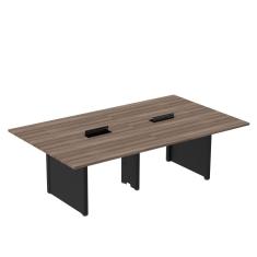 Mesa de Reunião 3200x1200 Mrcpb3212pp Walnut/Preto