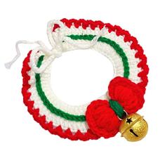 Coleira de Cachorro de Natal Fofa Forte M Suprimentos para Animais de Estimação Com Sino para Cães (M 6‑8 cm/2,4‑3,1 pol.)