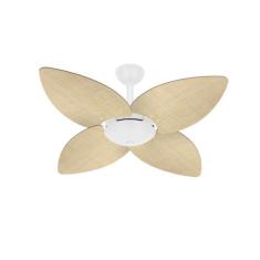 Ventilador Teto Winds Potente 4 Pás Palha Branco Ventax 110V - Single 