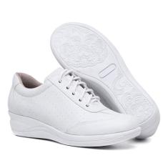 Tênis Feminino Sapato Ortopédico com Cadarço Total Conforto Ótima Qual