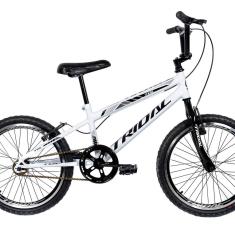Bicicleta Aro 20 Infantil Bmx Cross Quadro Mtb Branco
