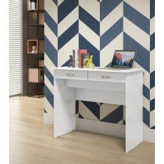 Escrivaninha 2 Gavetas Lisboa cor branco - Comprar Moveis Em Casa - Co