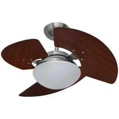 Ventilador Teto Aventador Stilo Aço Escovado 3 Pás Tron 220V