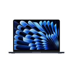 Apple MacBook Air 13&quot;, M3, CPU de 8 núcleos, GPU de 8 núcleos, 16GB RAM, 256GB SSD- Meia-noite