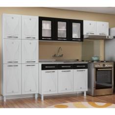 Cozinha Completa 14 Portas 2 Gavetas 3 Vidros Star New - Telasul