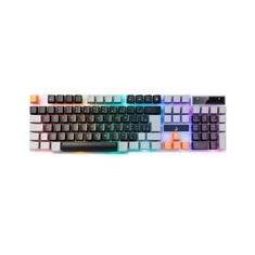 Teclado Semi-Mecânico Gamer Rise Mode G1, Rainbow, USB, Preto e Cinza - RM-TG-01-BG