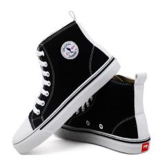 Tênis Casual Feminino Cano Médio Sola Reta Cadarço Conforto - Polo Blu