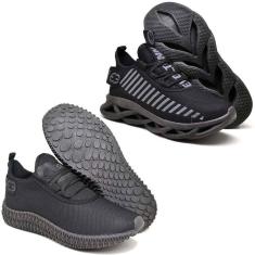 Tênis Caminhada Academia Corrida Confortavel 2 Pares Diferentes-Feminino