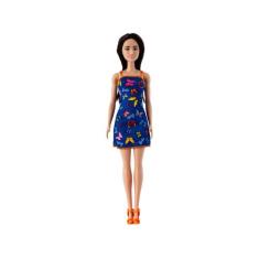 Boneca Barbie Morena Fashion Original Mattel HRH09, Colorido, Barbie