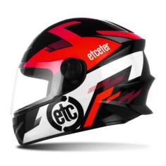 Capacete Moto Infantil Fechado Etceter Kids Proteção Segurança Confort