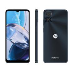 Smartphone Motorola Moto E22 64GB Preto 4G 4GB RAM 6,5 Câm. Dupla + Se