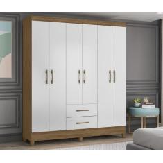 Guarda Roupa Roupeiro Moval Solteiro Panamá Naturale Branco