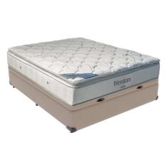 Cama Box com Baú Casal e Colchão Freedom Ortobom D33