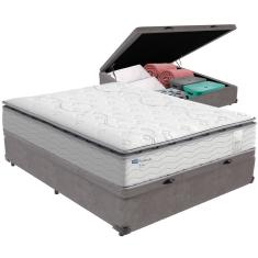 Cama Box Baú e Colchão Amsterdã Molas Ensacadas Casal Probel