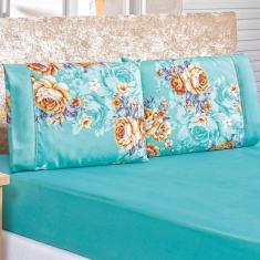 Jogo De Cama Micropercal 200 Fios Naturale Queen 03 Peças - Jasmine