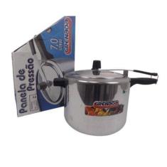 Panela De Pressão Grenada Alumínio 7 Litros Polida