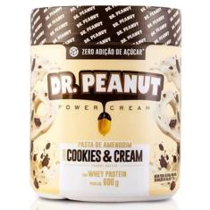 Pasta de Amendoim Pro 600g com Whey Protein - Dr Peanut, Cookies & Cre