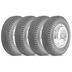 Kit 4 Pneu 11.00/22 150/146j 16pr Tt At65 Liso Rodoviário