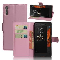 SONY Xperia XZ/XZS, capa carteira flip de couro PU premium com compartimento para cartão, suporte e fecho magnético [capa interior à prova de choque TPU] Compatível com SONY Xperia XZ/XZS