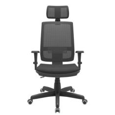 Cadeira Presidente Escritório Giratória Brizza BackSystem Plaxmetal co