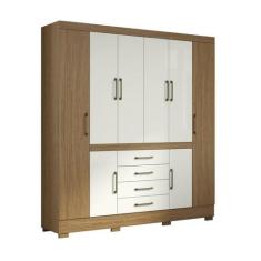 Guarda Roupa 8 Portas Napole Atacama/Off White - Aramóveis