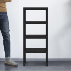 Estante Com 4 Prateleiras Demi Quadra Grifit Preto