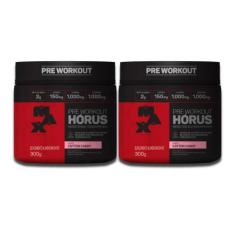 Kit com 2 Pré treino Hórus 2g Beta Alanina 300g Sabores Max Titanium, 