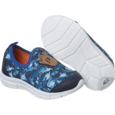 Tênis Led Calce Fácil Dinossauro Escolar Tênis de Luz Luzinha-Unissex