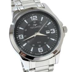 Relógio Technos Masculino Analógico Prateado Racer 2115MKTS/1P, pratea