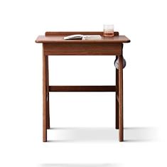 Mesa de computador Mesa moderna mesa multifuncional mesa compacta escrita tabela de escrita com furo de cabo, gaveta e vara pendurado Mesa de trabalho para home office