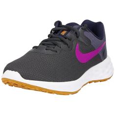 Nike Tênis de corrida masculino Revolution 6 NN, Antracite/roxo vívido, 12