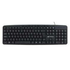 Teclado C3Tech KB-M40BK Multimídia USB C/ Fio Preto