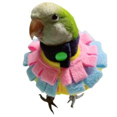 Coleira de pescoço de papagaio para animais de estimação, anti-mordida, penas, cura de penas, capa protetora para o pescoço para pássaros de lã polar macia para a pele, anti-mordida, recuperação
