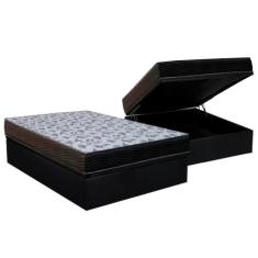 Cama Box Baú Casal: Colchão Anatômico Ortobom D33 / EP ISO 100 Ultra F