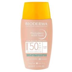 Protetor Solar com Cor Bioderma Photoderm Nude Touch Mineral FPS 50+, 