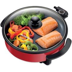 Panela Elétrica Pe-28 Redonda Mondial Vermelha 1200W, Vermelha, 110V