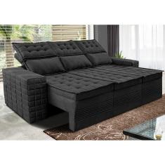 Sofá 3 Lugares Retrátil e Reclinável Cama inBox Senses. 2,00m Velusoft