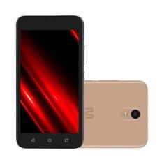 Smartphone Multilaser E Pro 4G 32GB Wi-Fi 5.0 pol. Dual Chip 1GB RAM Câmera 5MP + 5MP Android 11 (Go edition) Quad Core Dourado - P9151 P9151